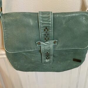 ROXY Y2K Green Leather Crossbody Bag